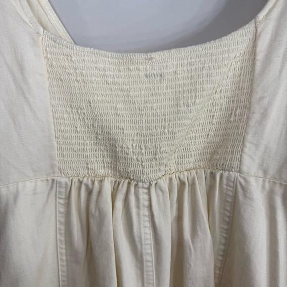 NWT Free People Cheyenne Ivory Denim Mini Dress, size M - Picture 12 of 13